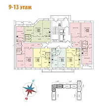 9-13 этаж, 2 секция