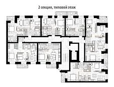 2 секция, 2-8 этаж