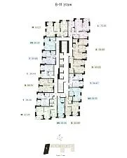 1 секция 8-11 этаж