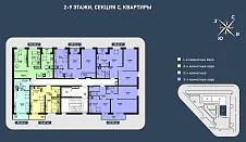 2-9 этаж, секция С