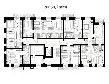 1 секция, 1 этаж