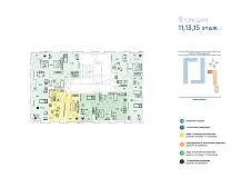 9 секция, 11,13,15 этаж