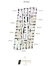 1 секция 32 этаж