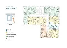 10 секция, 4,6,8,10 этаж